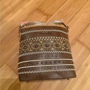 American Bling Western Patterned Shoulder/Crossbody Bag